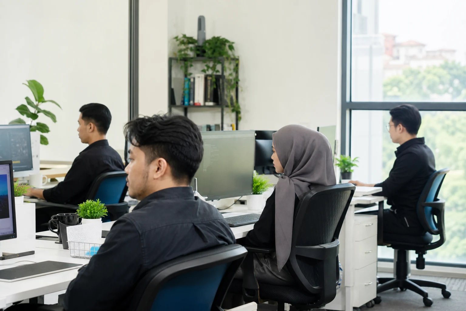 xCube colleagues working in the office